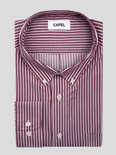 Chemise Ralph Avec Rayures Capel Grande Taille