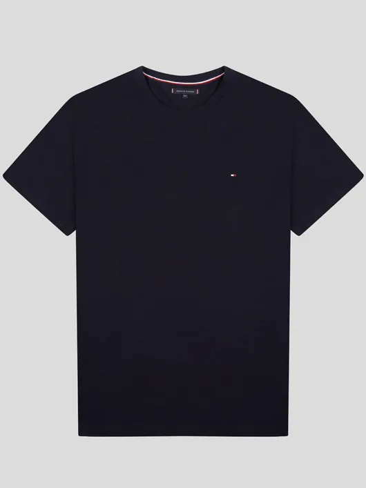 Tee-shirt Marine Logo Drapeau Tommy Hilfiger Grande Taille  homme grande taille - Capelstore