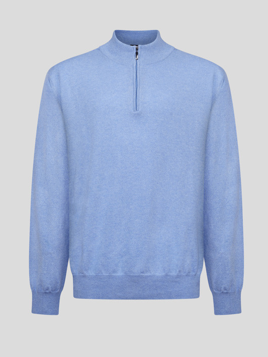 Pull Orso Bleu Ciel Cachemire Capel Grande Taille  homme grande taille - Capelstore