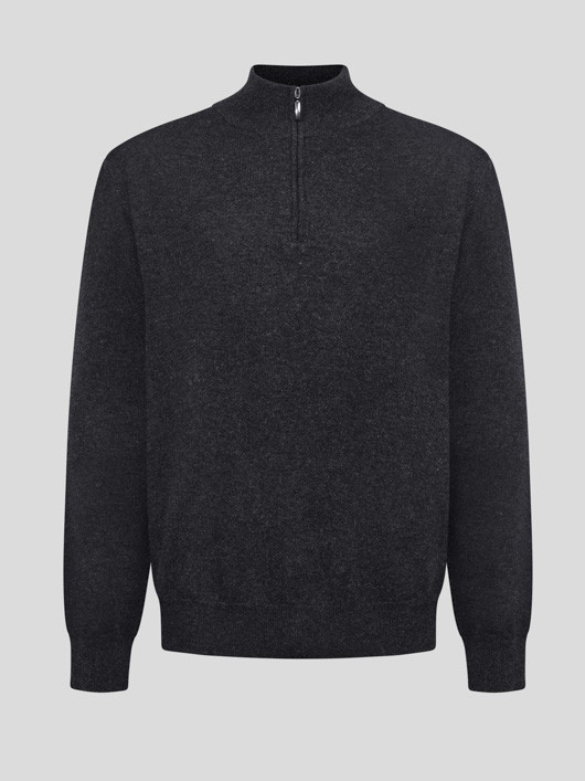 Pull Orso Anthracite Cachemire Capel Grande Taille  homme grande taille - Capelstore
