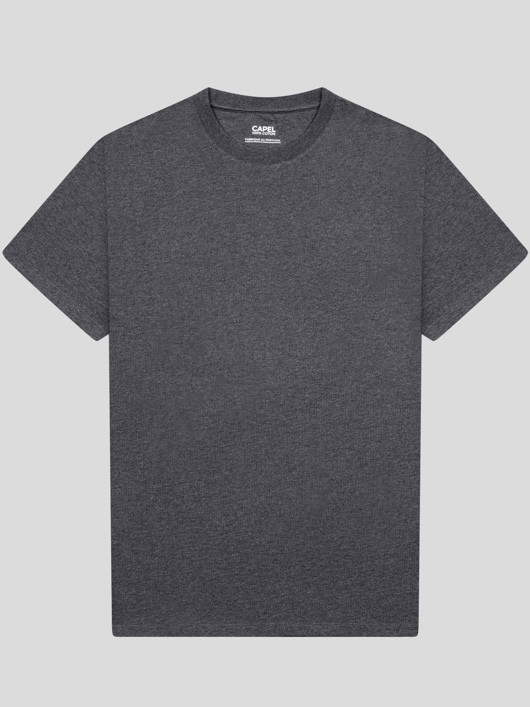 Tee-shirt Louis Anthracite Capel Grande Taille homme grande taille - Capelstore