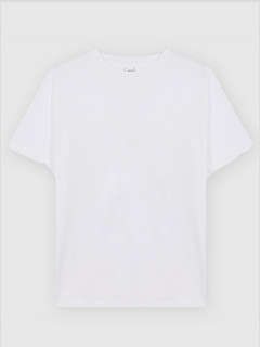 Tee-shirt Louis Blanc Col Rond Capel Grande Taille  homme grande taille - Capelstore