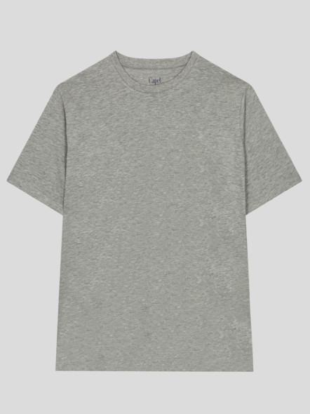 Tee-shirt Louis Gris Col Rond Capel Grande Taille