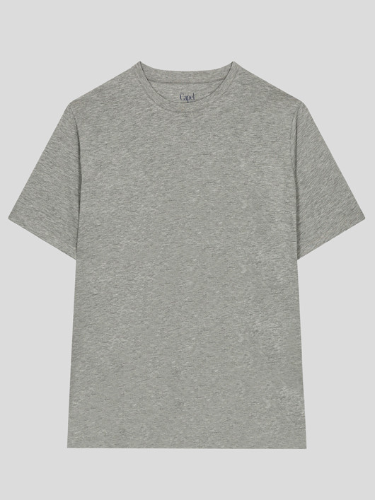 Tee-shirt Louis Gris Col Rond Capel Grande Taille