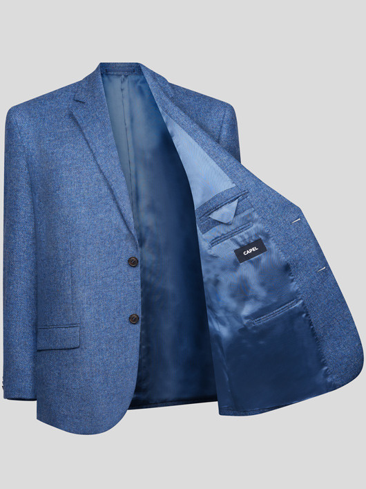 Veste Unie Bleue Capel Grande Taille homme grande taille - Capelstore