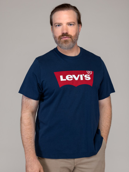 Tee-shirt Marine Logo Levi's Grande Taille