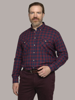 Chino Uni Prune Capel Grande Taille  homme grande taille - Capelstore