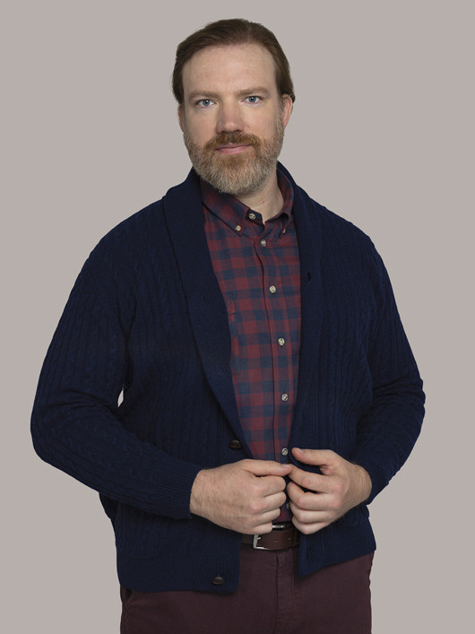 Cardigan Giacomo Torsad.marine Capel Grande Taille  homme grande taille - Capelstore