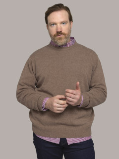 Pull Lambswool Luca Col Rond Capel Grande Taille  homme grande taille - Capelstore