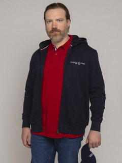 Sweat Zippe Capuche Tommy Hilfiger Grande Taille  homme grande taille - Capelstore