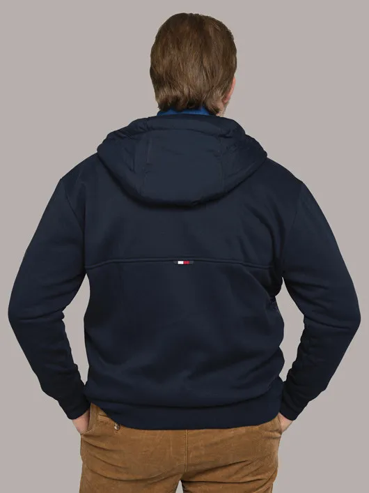 Sweat Zippe Mix Media Tommy Hilfiger Grande Taille  homme grande taille - Capelstore