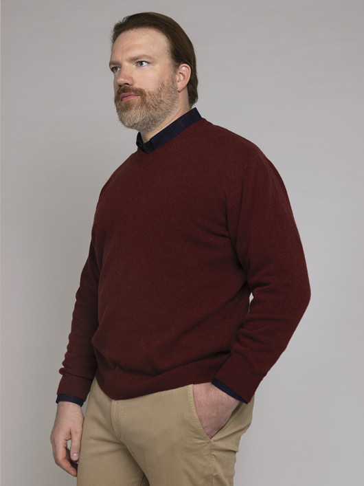 Pull Lambswool Como Col V Capel Grande Taille homme grande taille - Capelstore