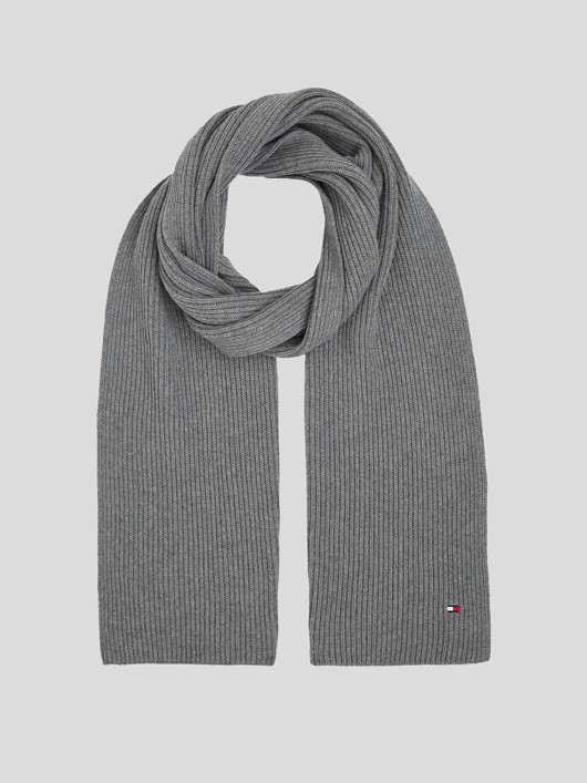 Echarpe Grise Tommy Hilfiger  homme grande taille - Capelstore