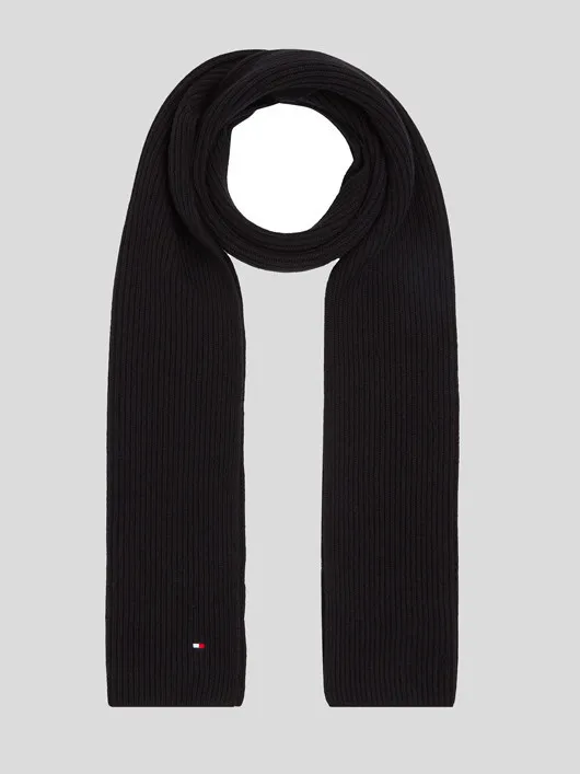 Echarpe Noire Tommy Hilfiger  homme grande taille - Capelstore