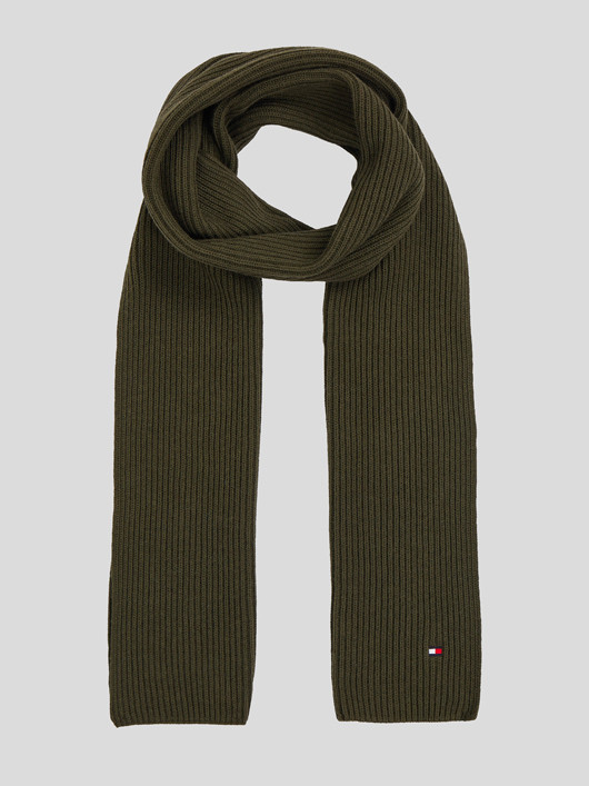 Echarpe Kaki Tommy Hilfiger  homme grande taille - Capelstore