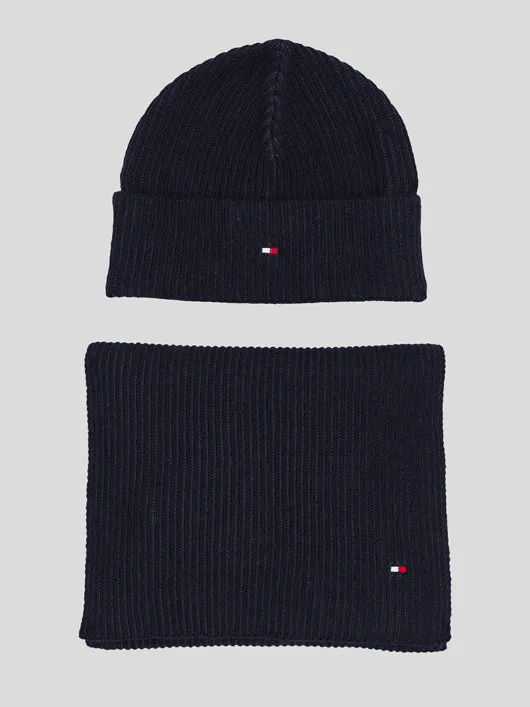 Coffret Echarpe & Bonnet Tommy Hilfiger  homme grande taille - Capelstore