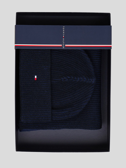 Coffret Echarpe & Bonnet Tommy Hilfiger homme grande taille - Capelstore