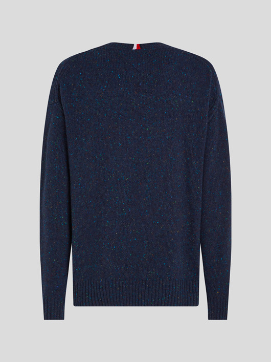 Pull Col Rond Monogramme Tommy Hilfiger Grande Taille  homme grande taille - Capelstore