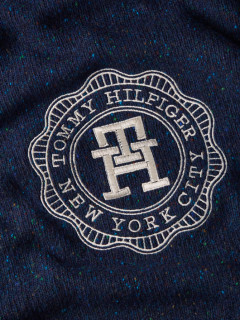 Pull Col Rond Monogramme Tommy Hilfiger Grande Taille  homme grande taille - Capelstore