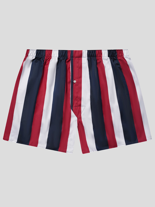 Calecon Larges Rayures Derek Rose Grande Taille  homme grande taille - Capelstore