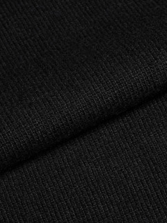 Cardigan Noir Torsades Zippe Capel Grande Taille  homme grande taille - Capelstore