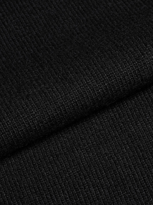 Cardigan Noir Torsades Zippe Capel Grande Taille  homme grande taille - Capelstore