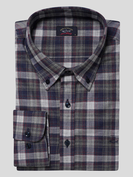 Chemise Grands Carreaux Paul & Shark Grande Taille  homme grande taille - Capelstore