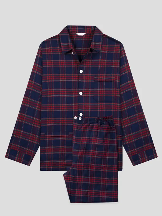 Pyjama Ecossais Derek Rose Grande Taille  homme grande taille - Capelstore