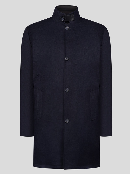 Manteau Marine Avec Parmenture Capel Grande Taille  homme grande taille - Capelstore