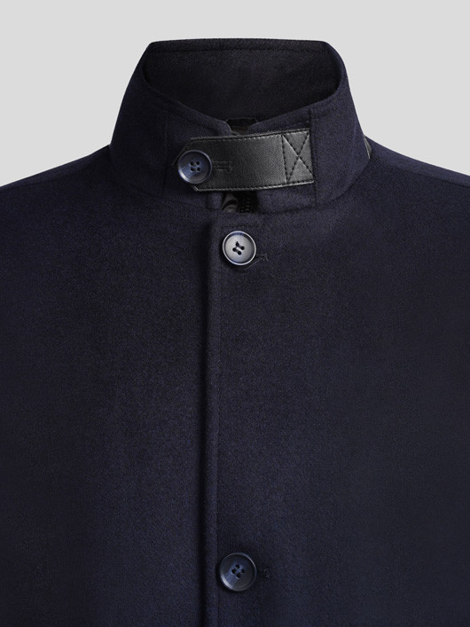 Manteau Marine Avec Parmenture Capel Grande Taille  homme grande taille - Capelstore