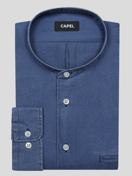 Chemise Col Mao Capel Grande Taille  homme grande taille - Capelstore