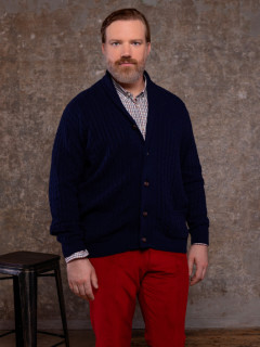 Cardigan Cachemire Capel Collection Privee Gde Taille  homme grande taille - Capelstore