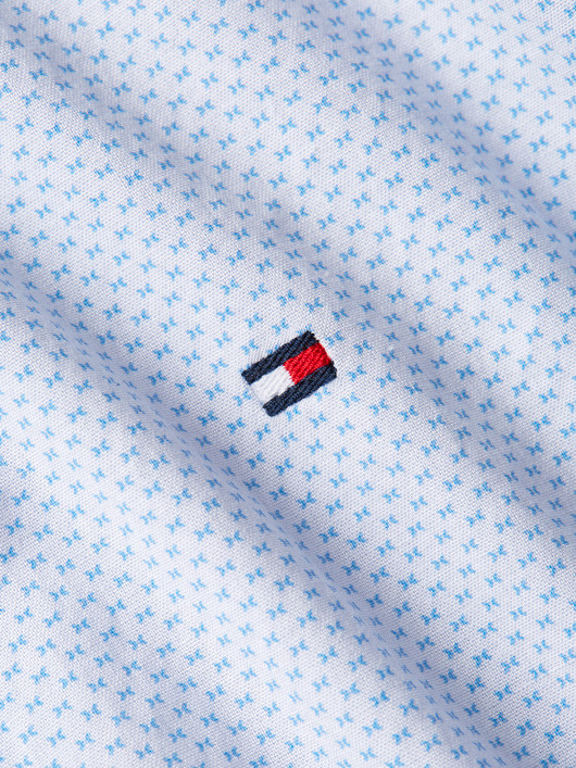 Chemise Mini Motifs Tommy Hilfiger Grande Taille bleu ciel homme grande taille - Capelstore