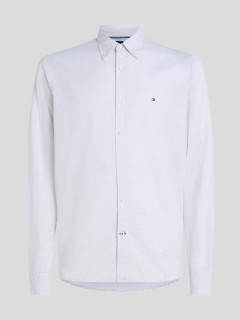 Chemise Micro Motifs Tommy Hilfiger Grande Taille blanc homme grande taille - Capelstore
