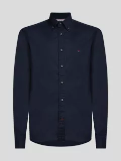 Chemise Popeline Marine Tommy Hilfiger Grande Taille marine homme grande taille - Capelstore