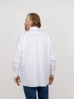 Chemise Popeline Blanche Tommy Hilfiger Grande Taille blanc homme grande taille - Capelstore