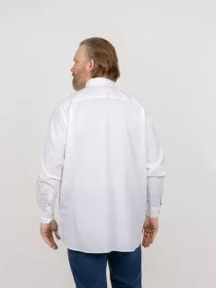 Chemise Popeline Blanche Tommy Hilfiger Grande Taille blanc homme grande taille - Capelstore