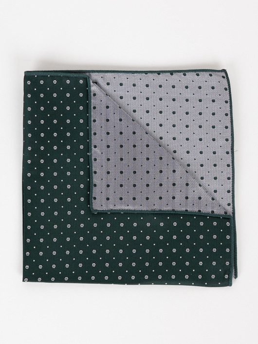 Pochette Mini Motifs Capel vert homme grande taille - Capelstore