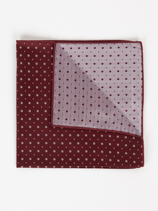 Pochette Capel Mini Motifs bordeaux homme grande taille - Capelstore
