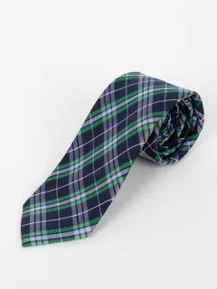 Cravate Ãcossaise Capel Grande Taille marine/vert/ciel homme grande taille - Capelstore