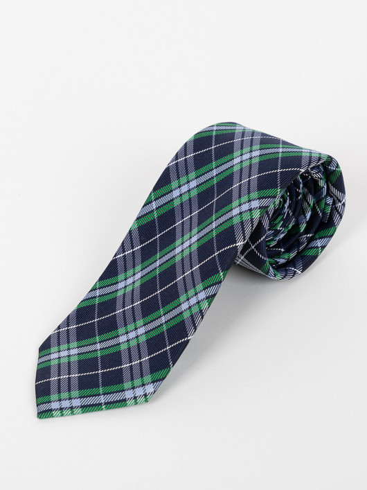 Cravate Ãcossaise Capel Grande Taille marine/vert/ciel homme grande taille - Capelstore