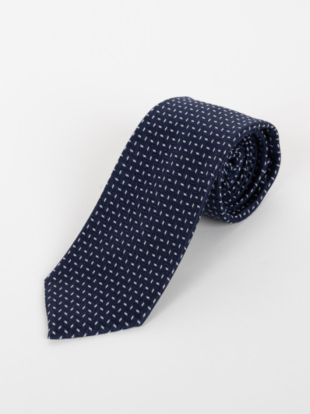 Cravate Texturée Marine Capel Grande Taille