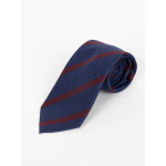 Cravate RayÃ©e Marine/Bordeaux Capel Grande Taille marine homme grande taille - Capelstore
