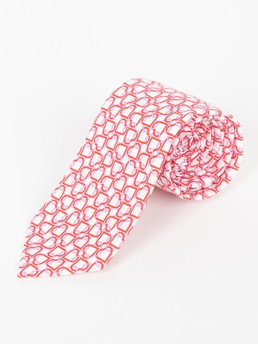 Cravate Tissu Liberty Capel Grande Taille blanc/rose homme grande taille - Capelstore