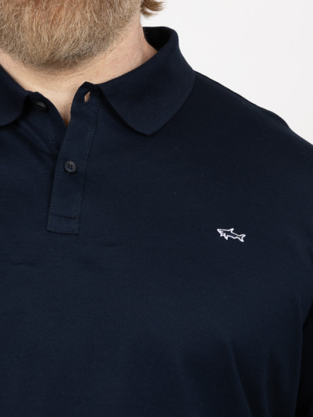 Polo Piqué Marine Paul & Shark Grande Taille