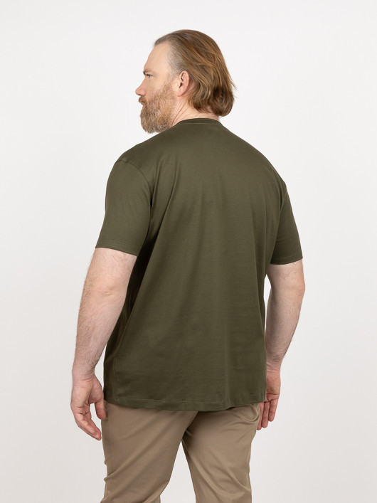 Tee-shirt Kaki Requin Paul & Shark Grande Taille kaki homme grande taille - Capelstore