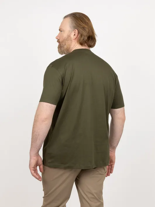 Tee-shirt Kaki Requin Paul & Shark Grande Taille kaki homme grande taille - Capelstore