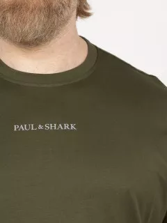 Tee-shirt Kaki Requin Paul & Shark Grande Taille kaki homme grande taille - Capelstore