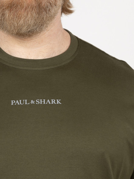 Tee-shirt Kaki Paul & Shark Grande Taille