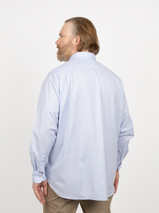Chemise Mini Motifs Tommy Hilfiger Grande Taille bleu ciel homme grande taille - Capelstore